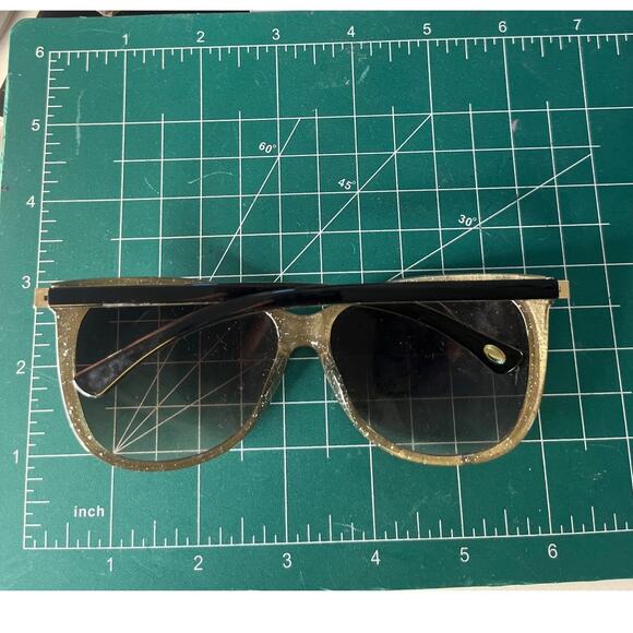 Oscar by Oscar de la Renta Sunglasses Mod1198CE 001 CE Black/Sparkle - Picture 6 of 7